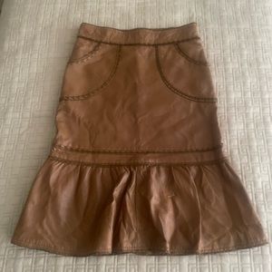 Moschino cheap and chic leather skirt
